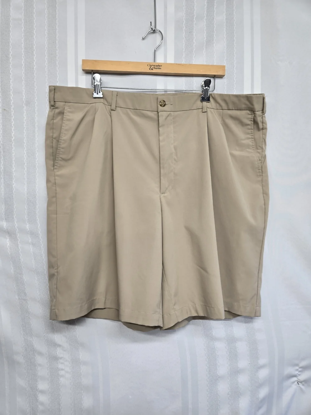 PRO Tour Cool Play Golf Shorts Mens  Stretch Lightweight Tan SIZE 42